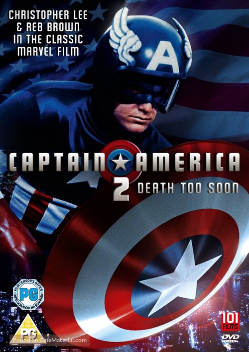 Captain America II: Death Too Soon - British Movie Cover