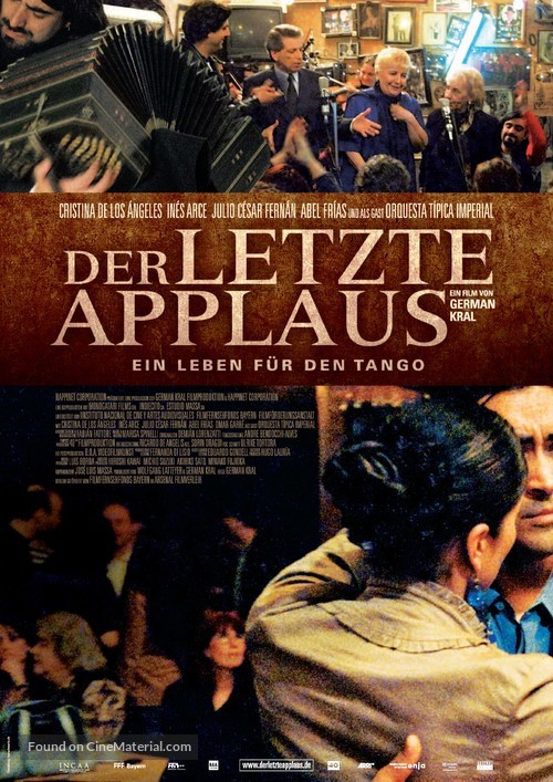 El &uacute;ltimo aplauso - German Movie Poster