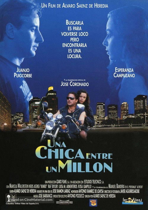 Una chica entre un mill&oacute;n - Spanish Movie Poster