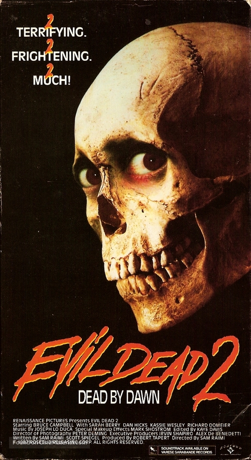 Evil Dead II - VHS movie cover