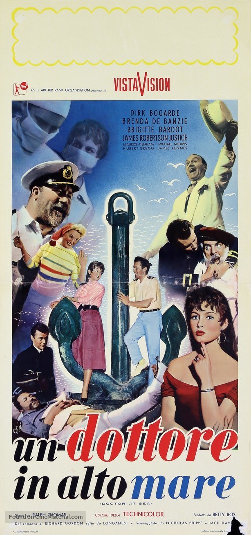Doctor at Sea - Italian Movie Poster