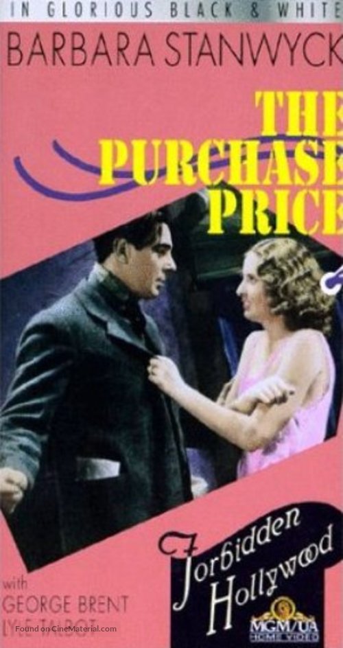 The Purchase Price - VHS movie cover