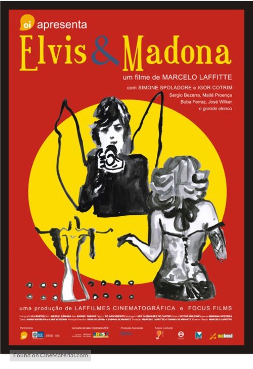 Elvis &amp; Madona - Brazilian Movie Poster