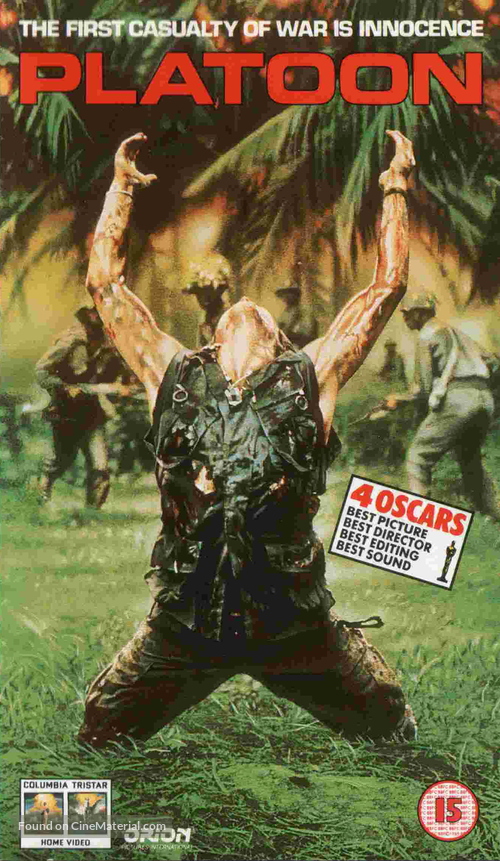 Platoon - British VHS movie cover