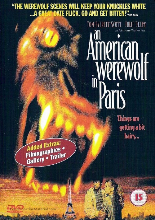 An American Werewolf in Paris - British DVD movie cover