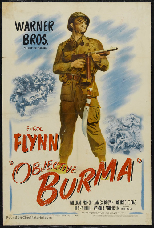 Objective, Burma! - Theatrical movie poster