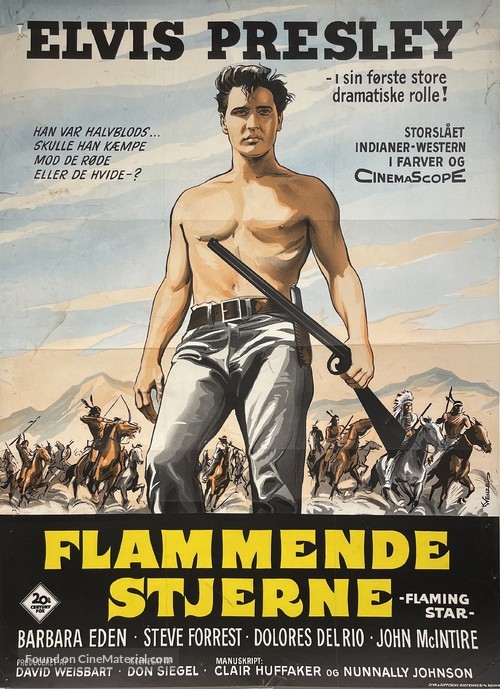 Flaming Star - Danish Movie Poster