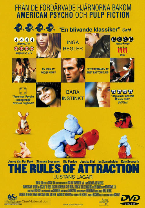 The Rules of Attraction - Swedish DVD movie cover
