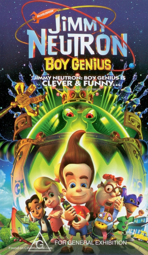 Jimmy Neutron: Boy Genius - Australian VHS movie cover