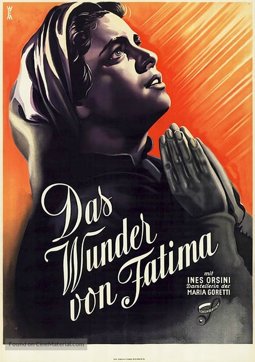 La se&ntilde;ora de F&aacute;tima - German Movie Poster