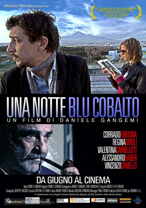 Una notte blu cobalto - Italian Movie Poster