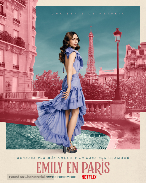&quot;Emily in Paris&quot; - Mexican Movie Poster