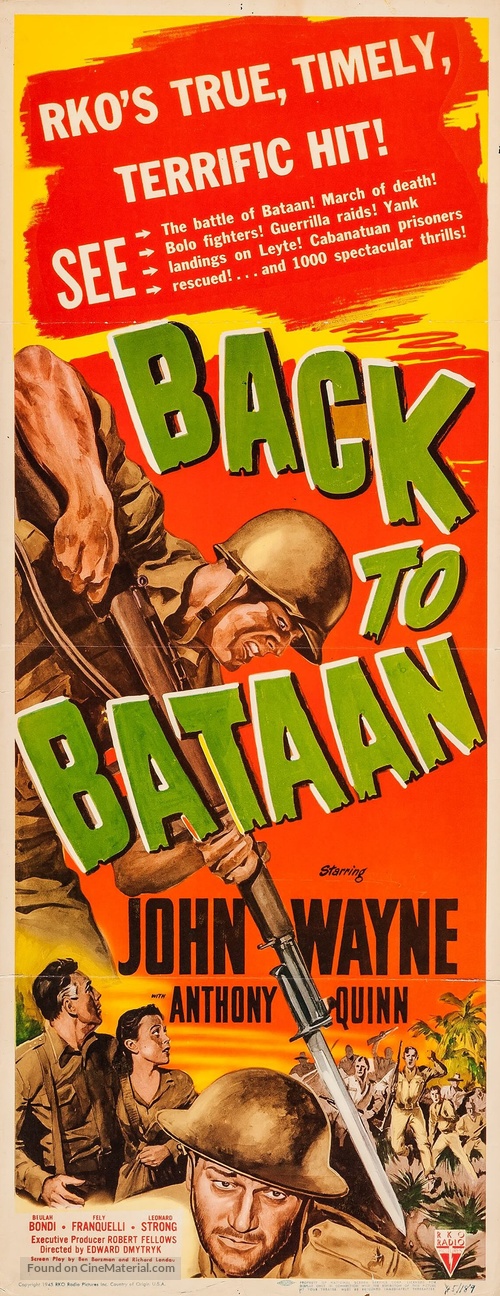 Back to Bataan - Movie Poster