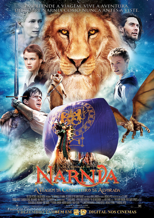 The Chronicles of Narnia: The Voyage of the Dawn Treader - Portuguese Movie Poster