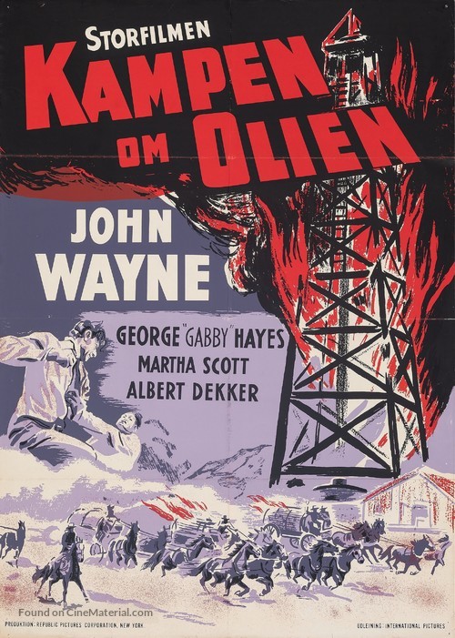 In Old Oklahoma - Danish Movie Poster
