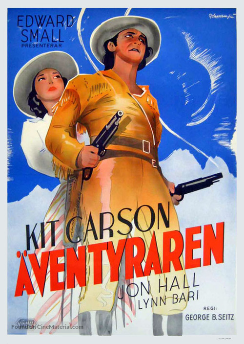 Kit Carson - Swedish Movie Poster
