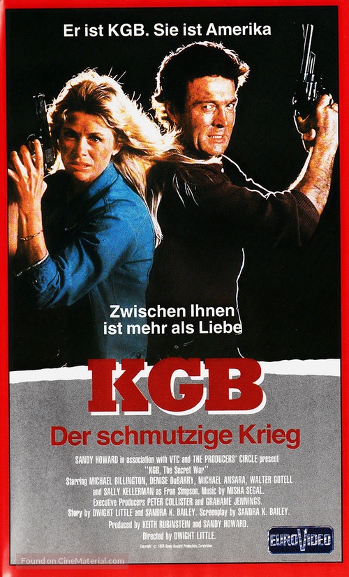 KGB: The Secret War - German VHS movie cover