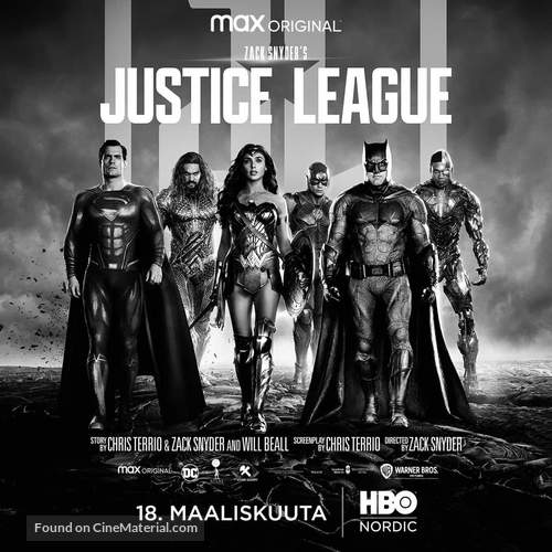 Zack Snyder&#039;s Justice League - Finnish Movie Poster