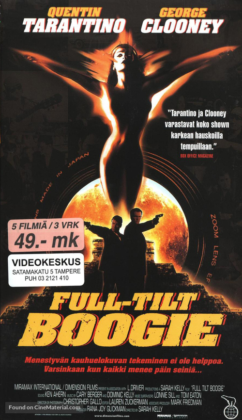 Full Tilt Boogie - Finnish VHS movie cover