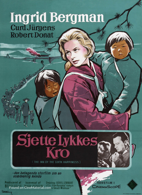 The Inn of the Sixth Happiness - Danish Movie Poster