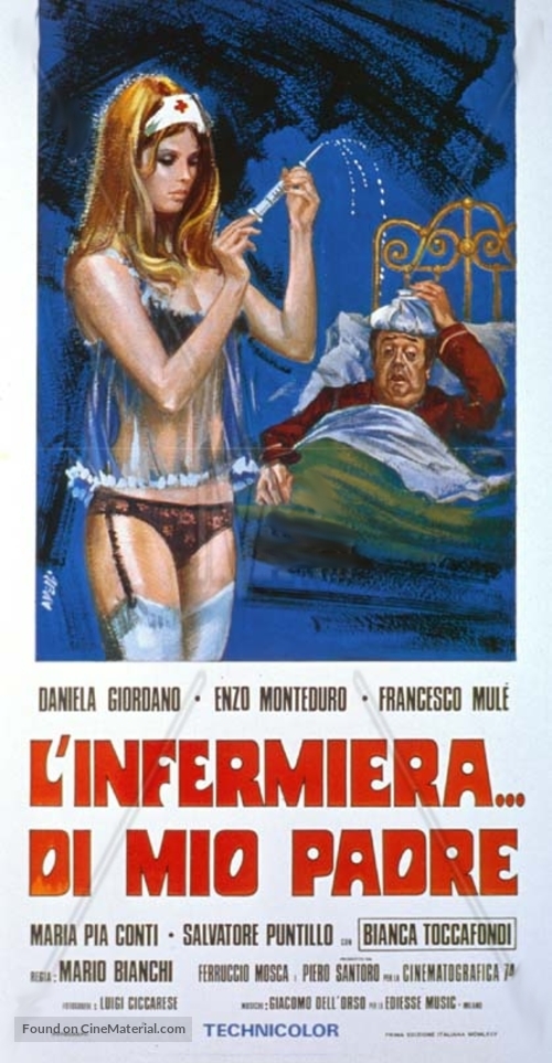 L&#039;infermiera di mio padre - Italian Movie Poster
