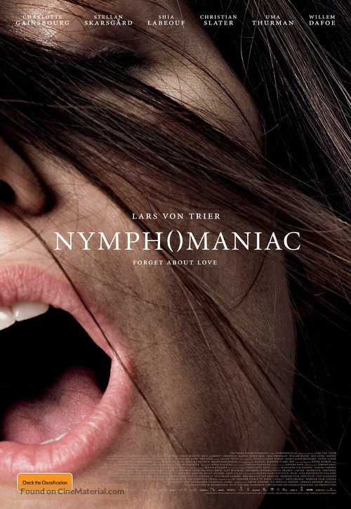 Nymphomaniac - Australian Movie Poster