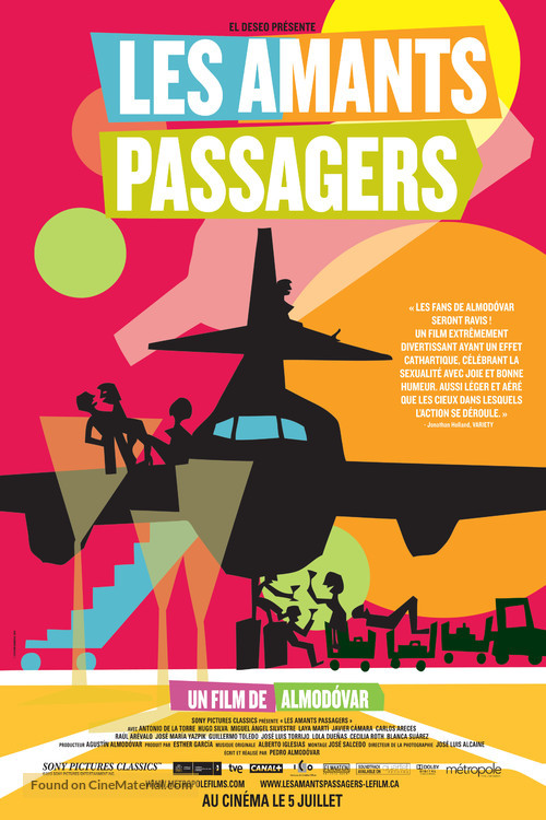 Los amantes pasajeros - Canadian Movie Poster