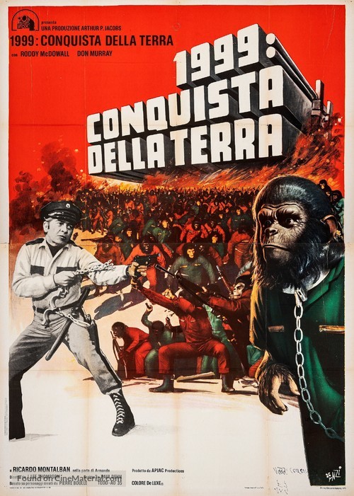 Conquest of the Planet of the Apes - Italian Movie Poster