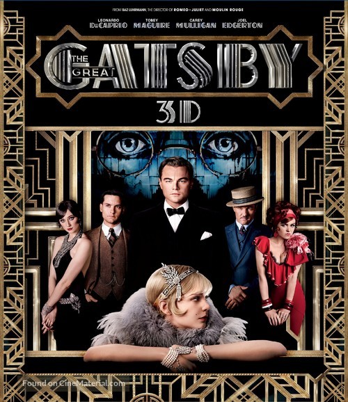 The Great Gatsby - Blu-Ray movie cover