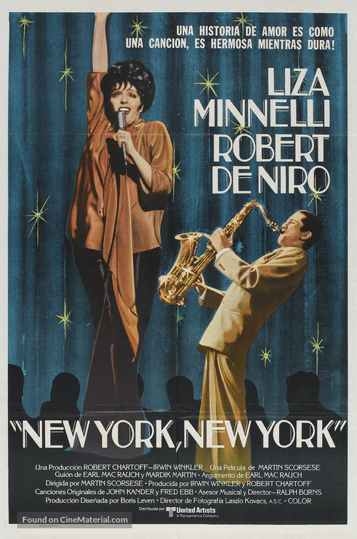 New York, New York - Argentinian Movie Poster