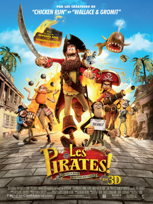 The Pirates! Band of Misfits - French Movie Poster