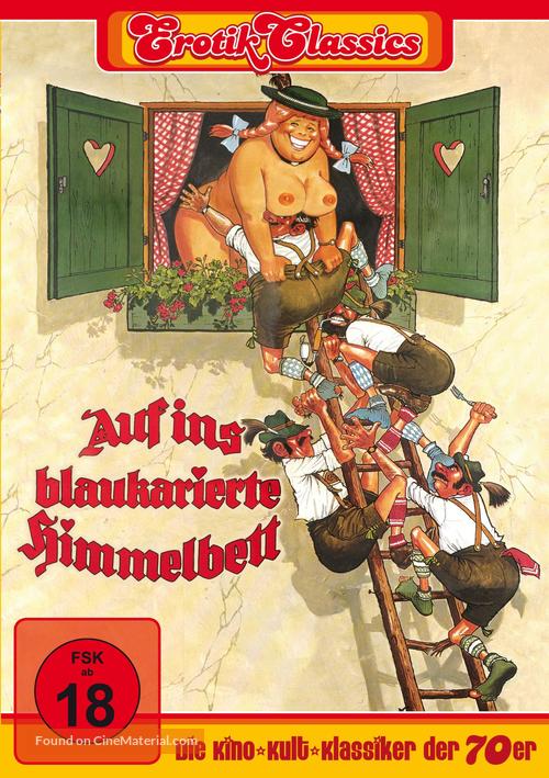 Auf ins blaukarierte Himmelbett - German DVD movie cover