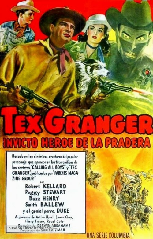 Tex Granger, Midnight Rider of the Plains - Mexican Movie Poster