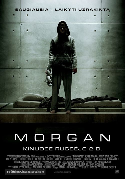 Morgan - Lithuanian Movie Poster