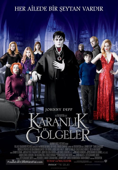 Dark Shadows - Turkish Movie Poster