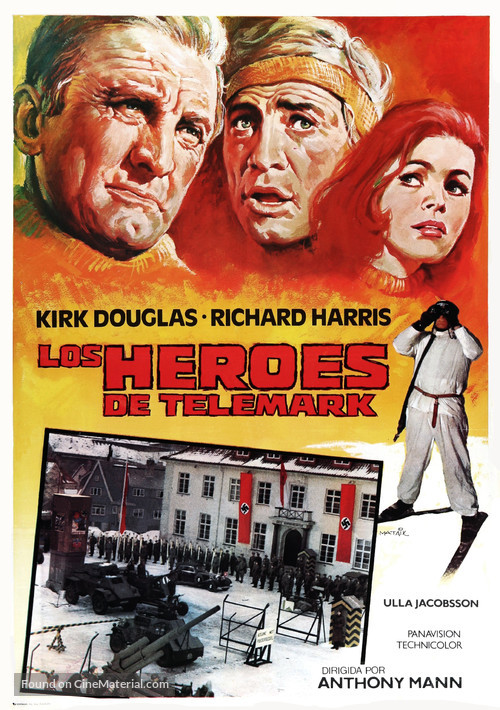 The Heroes of Telemark - Spanish Movie Poster