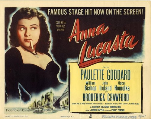 Anna Lucasta - Movie Poster