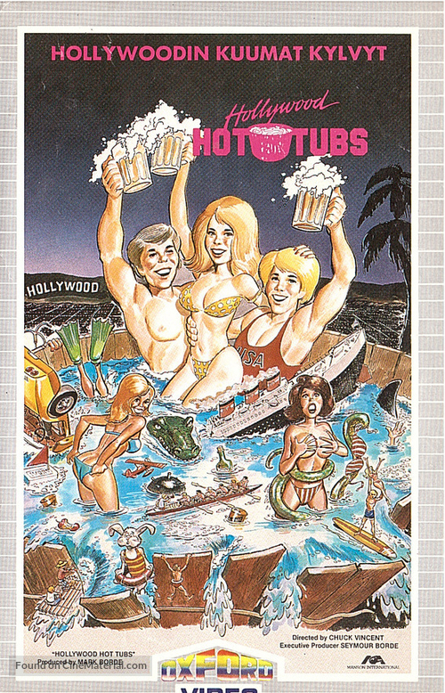 Hollywood Hot Tubs - Finnish VHS movie cover