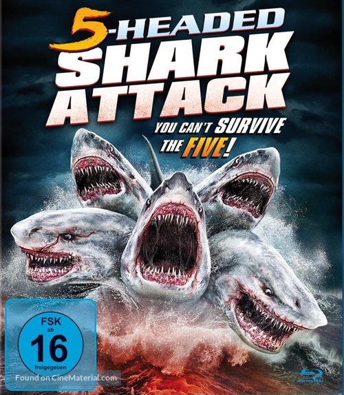 5-Headed Shark Attack - German Blu-Ray movie cover