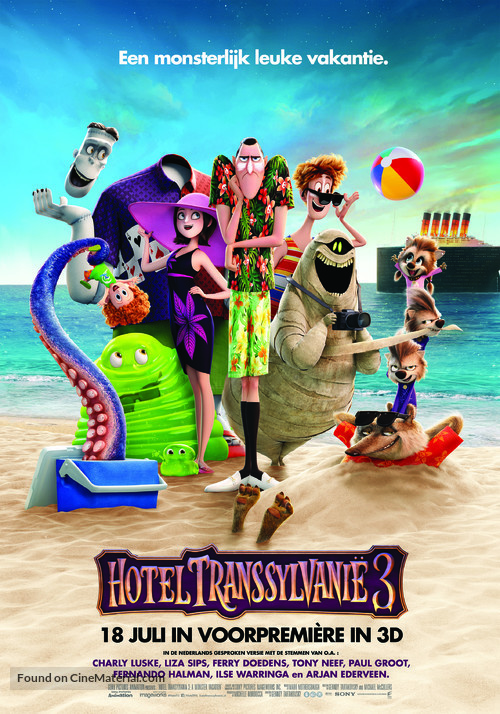 Hotel Transylvania 3: Summer Vacation - Dutch Movie Poster
