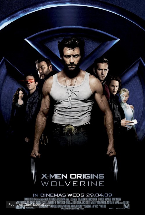 X-Men Origins: Wolverine - British Movie Poster