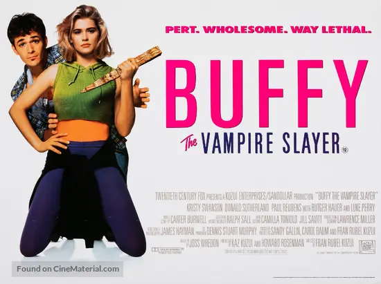 Buffy The Vampire Slayer - British Movie Poster