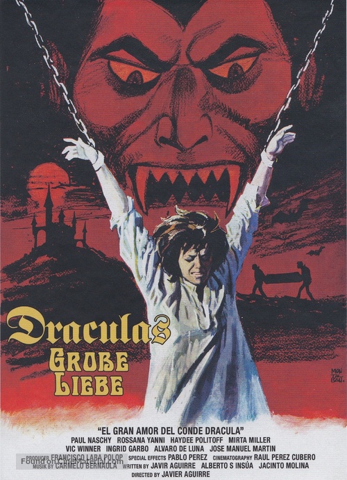 El gran amor del conde Dr&aacute;cula - German Blu-Ray movie cover