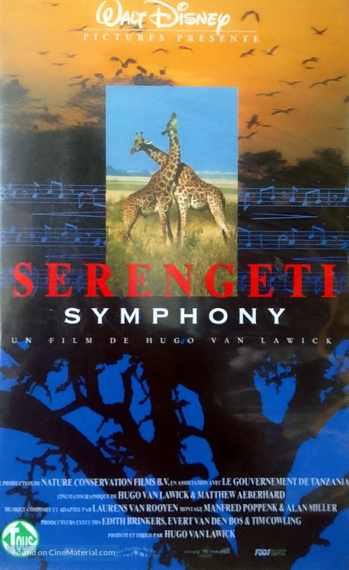 Serengeti Symphony - Belgian VHS movie cover