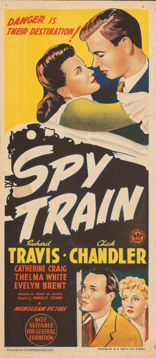 Spy Train - Australian Movie Poster