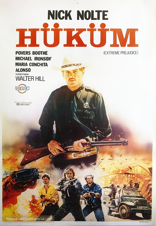 Extreme Prejudice - Turkish Movie Poster