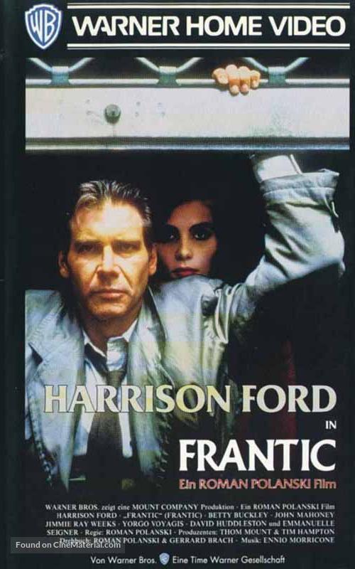 Frantic - German VHS movie cover