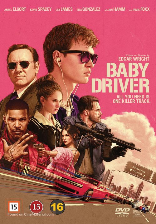 Baby Driver - Danish DVD movie cover
