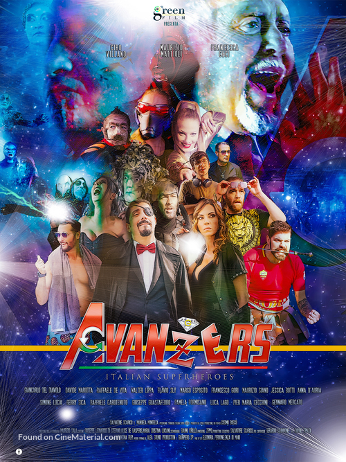 Avanzers Italian Super Heroes - Italian Movie Poster