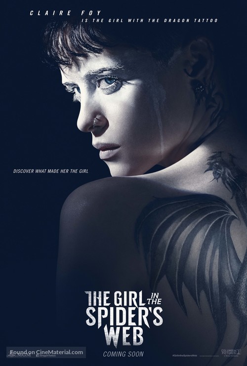 The Girl in the Spider&#039;s Web - British Movie Poster